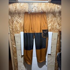 Contrast Color Stitching Woven Sports Pants/Trousers/Joggers Copper
